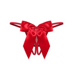 Gifty Red crotchless thong L/XL