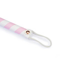 White &amp; Pink Leather Flogger