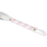 White &amp; Pink Leather Flogger