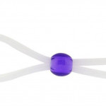 5 inch Silicon Cock Ring With Bead Lavender