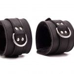 Hand Cuffs Grain Leather Black