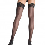 Sheer Stocking With Backseam - RED - O/S - HOSIERY