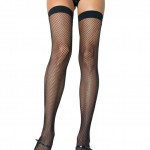 NYLON FISHNET STOCKING O/S BLK