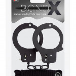 Bondx Metal Cuffs &amp; Love Rope Set Black