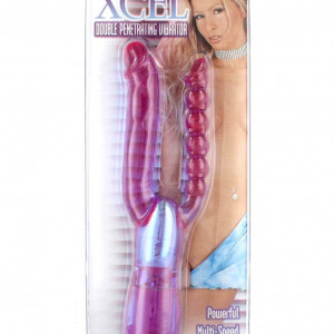 Xcel Double Penetrating Vibrator Purple