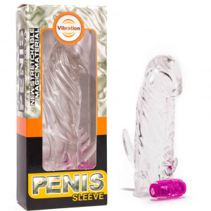 Penis Sleeve With Vibration Clear