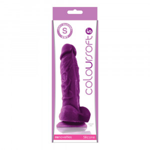 ColourSoft 5 inch Soft Dildo Purple