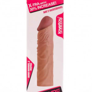 Pleasure X-Tender Penis Sleeve Brown 3