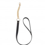 Maze Wide Choker With Leash Black