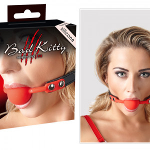 Bad Kitty Red Gag Silicone