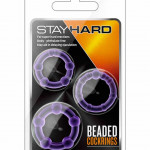 Stay Hard Beaded Cockrings Purple