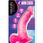 Naturally Yours 4 inch Mini Cock Pink