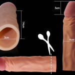 Pleasure X-Tender Penis Sleeve Brown 4