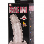 Brave Man Penis Sleeve Clear 1