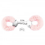 Fetish Pleasure Fluffy Hand Cuffs Pink