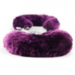 Fetish Pleasure Fluffy Hand Cuffs Purple