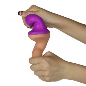 Double-Ended Dildo Flesh-Purple