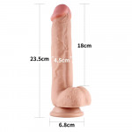 9.0'' Sliding Skin Dual Layer Dong Flesh