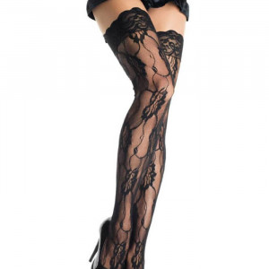 Roce Lace Thigh Highs Black O/S