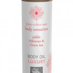 Luxury body oil edible - Hibiskus &amp; Green Tea 75ml