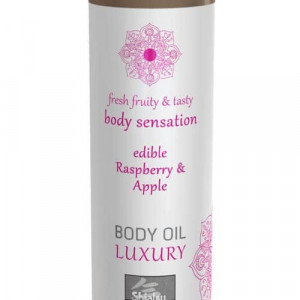 Luxury body oil edible - Raspberry &amp; Apple 75ml