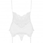 810-COR-2 corset &amp; thong white S/M