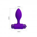 Pretty Love Vibra Butt Plug Purple