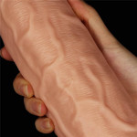 9.5'' Realistic Curved Dildo Flesh