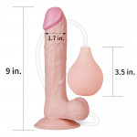 9'' Squirt Extreme Dildo Flesh