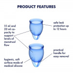 Feel confident Menstrual Cup (dark blue)
