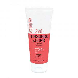 HOT Massage &amp; Glide Gel 2in1 Strawberry 200 ml