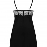 Sharlotte chemise &amp; thong black S/M