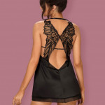 Alifini chemise &amp; thong black L/XL