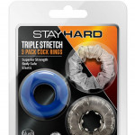 STAY HARD TRIPLE STRETCH 3PACK COCKRINGS