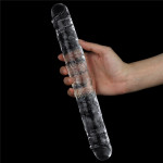 12'' Flawless Clear Double Dildo