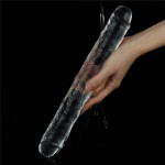 12'' Flawless Clear Double Dildo