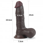 7.8'' Sliding Skin Dual Layer Dong Brown