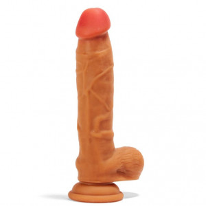 X-MEN 8.4 inch Dual Layered Dildo Brown