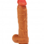 X-MEN 8.4 inch Dual Layered Dildo Brown