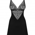 Cecilla chemise &amp; thong black S/M