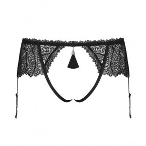 Romanesa crotchless garter belt L/XL