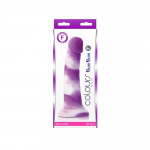 Colours - Pleasures - Yum Yum 7" Dildo - Purple