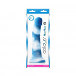 Colours - Pleasures - Yum Yum 8" Dildo - Blue