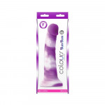 Colours - Pleasures - Yum Yum 8" Dildo - Purple