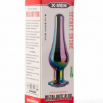 X-MEN Secret Shine Metal Butt Plug Rainbow S