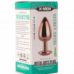 X-MEN Secret Shade Metal Butt Plug Rose L