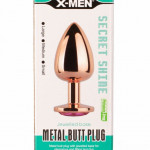 X-MEN Secret Shade Metal Butt Plug Rose L