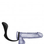 ANAL ADVENTURES COCK RING PLUG BLACK