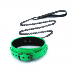 Electra - Collar &amp; Leash - Green