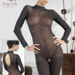 Longarm Catsuit Black S/M